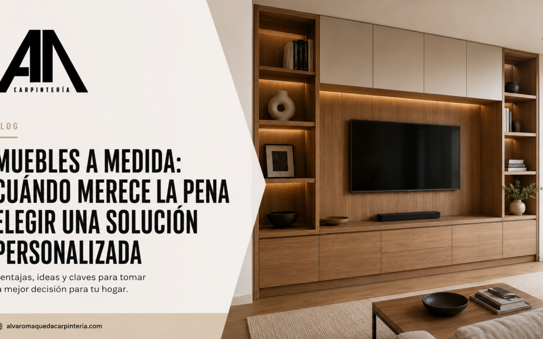 Muebles a medida: cuándo merece la pena elegir una solución personalizada