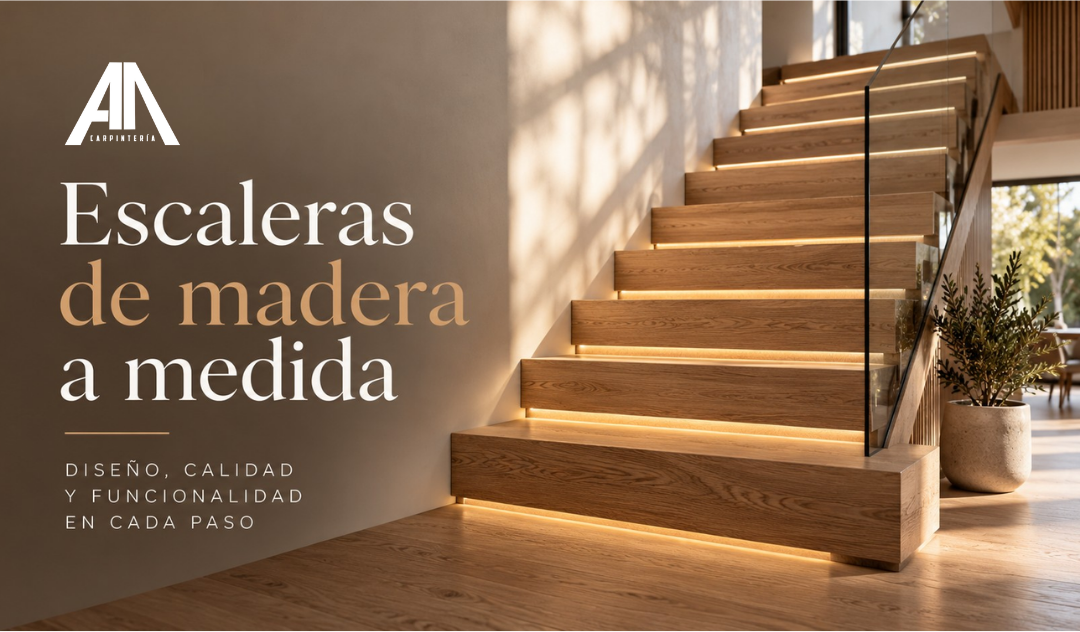 Qué tener en cuenta antes de encargar una escalera de madera a medida